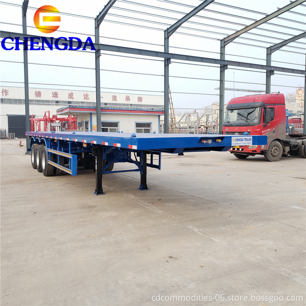 High Quality Chengda Brand 40ft Container Skeleton Semi Trailer For Sale